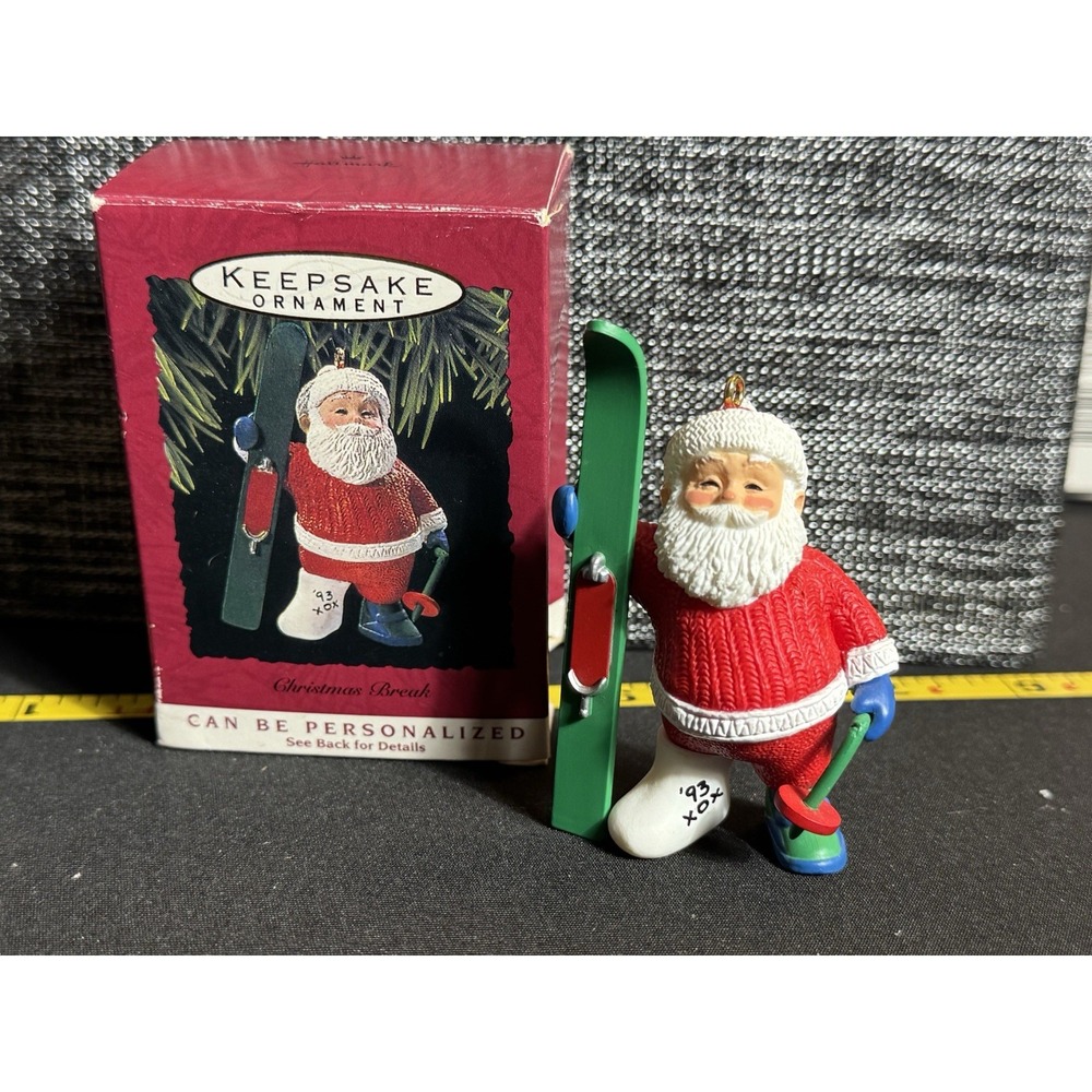 Hallmark Christmas Break Santa Keepsake Ornament 1993 NOS Qx582-5